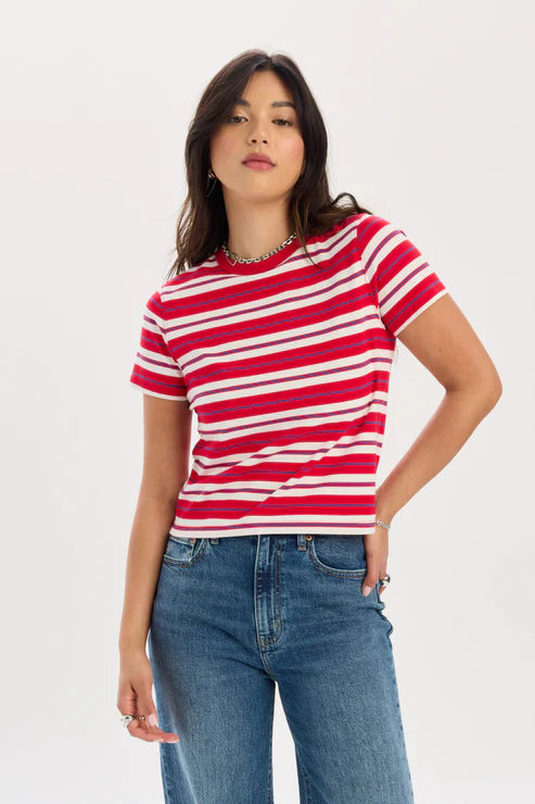 Scarlet Stripe Tee