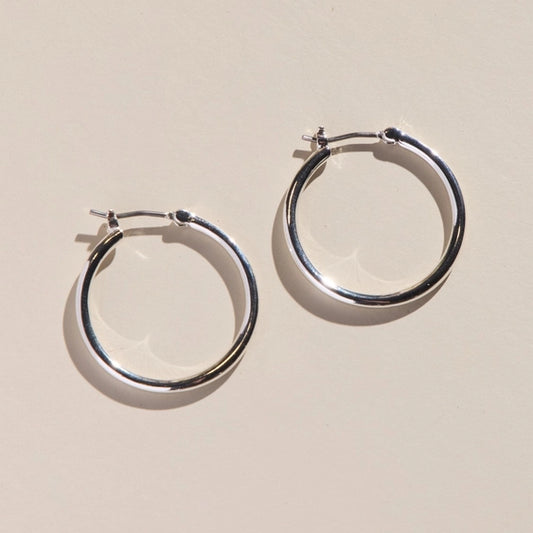 Small Silver Hoops