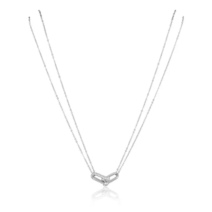 Pave Link Necklace