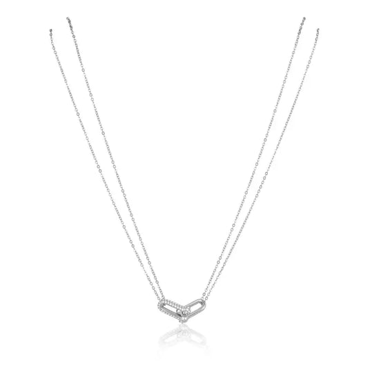 Pave Link Necklace