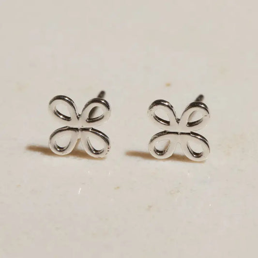 Silver Signature Studs
