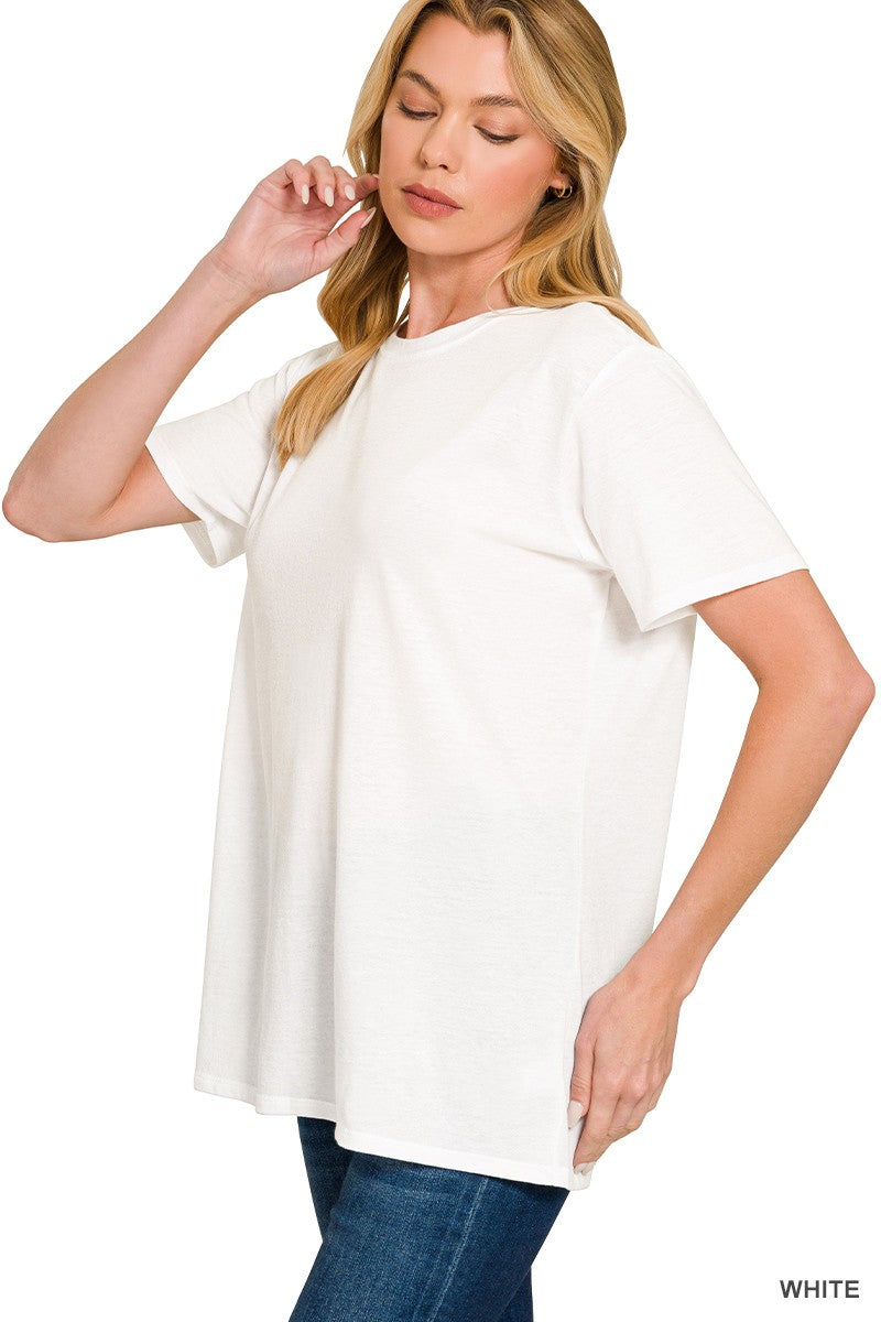 Boyfriend Round Neck Tee